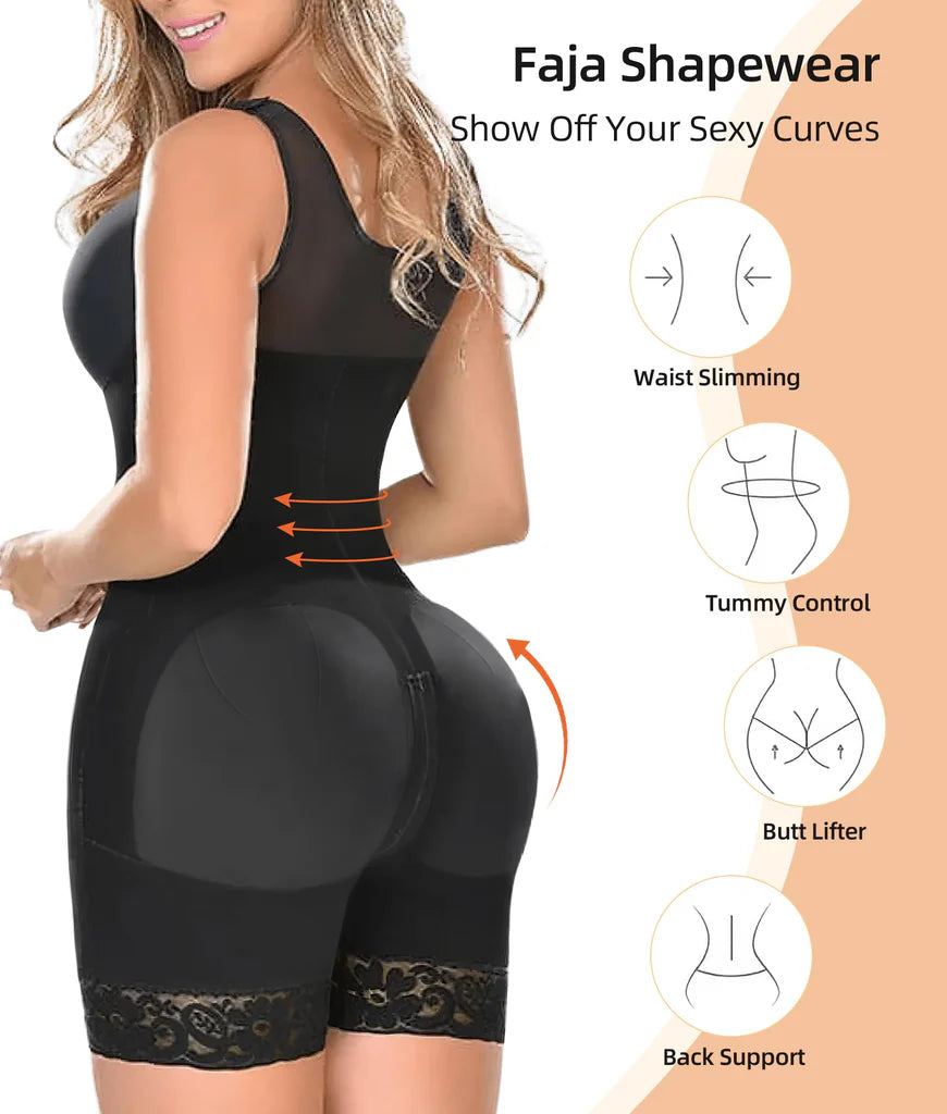 Velora™ Luxe Bodysuit – Triple-Buckle Sculpt & Support