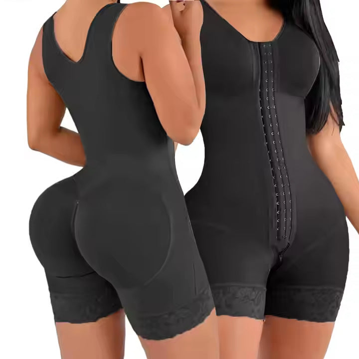 Velora™ Luxe Bodysuit – Triple-Buckle Sculpt & Support