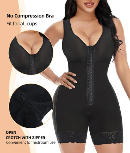 Velora™ Luxe Bodysuit – Triple-Buckle Sculpt & Support